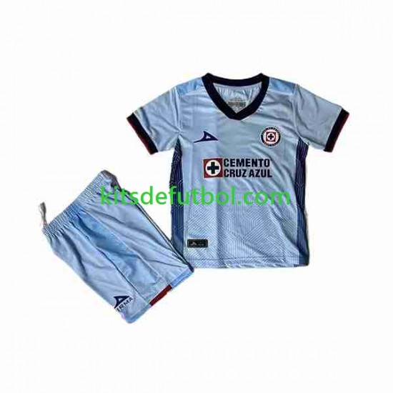 Equipación completa Niño Cruz Azul Camiseta de visitante 2023-2024 Manga Corta