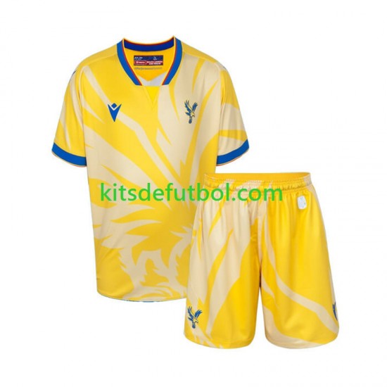 Equipación completa Niño Crystal Palace Camiseta de visitante 2024-2025 Manga Corta