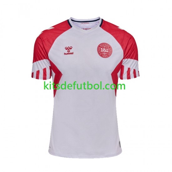 Dinamarca 2023 Hombre Camiseta de visitante Manga Corta