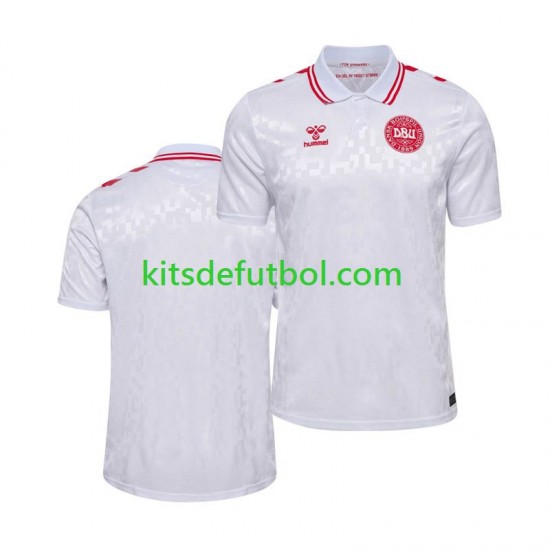 Dinamarca Euro 2024 Hombre Camiseta de visitante Manga Corta
