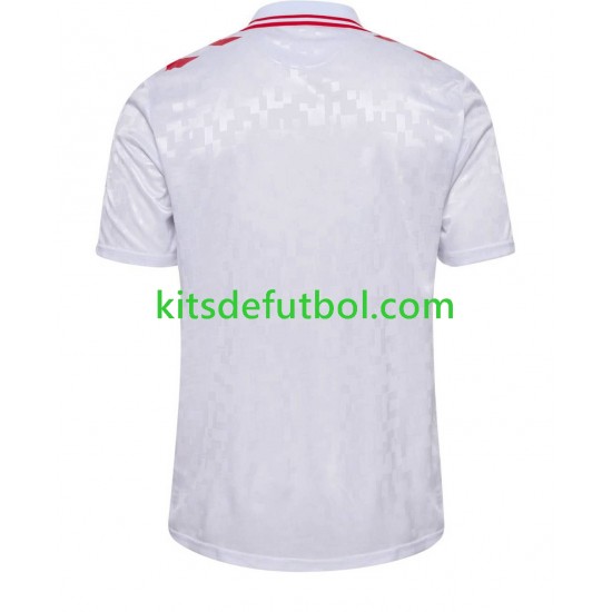 Dinamarca Euro 2024 Hombre Camiseta de visitante Manga Corta