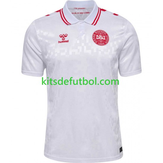 Dinamarca Euro 2024 Hombre Camiseta de visitante Manga Corta