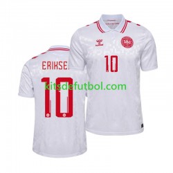 Dinamarca Eriksen 10 Euro 2024 Hombre Camiseta de visitante Manga Corta