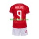 Equipación completa Niño Dinamarca Hojlund 9 Euro 2024 Camiseta de local Manga Corta