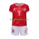 Equipación completa Niño Dinamarca Hojlund 9 Euro 2024 Camiseta de local Manga Corta