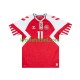 Dinamarca Rasmus Hojlund 11 Hombre Camiseta de local 2023-2024 Manga Corta