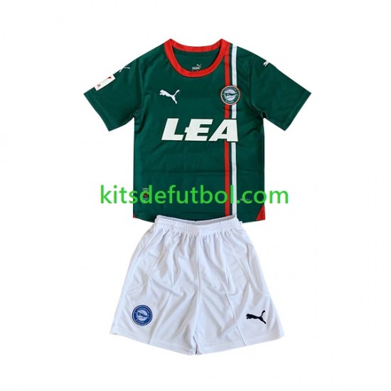 Equipación completa Niño Deportivo Alaves Camiseta de visitante 2023-2024 Manga Corta