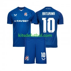 Equipación completa Niño Dinamo Zagreb Martin Baturina 10 Camiseta de local 2024-2025 Manga Corta