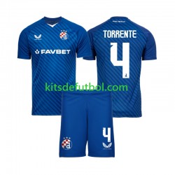 Equipación completa Niño Dinamo Zagreb Torrente 4 Camiseta de local 2024-2025 Manga Corta