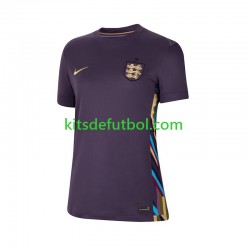 Inglaterra Euro 2024 Mujer Camiseta de visitante Manga Corta