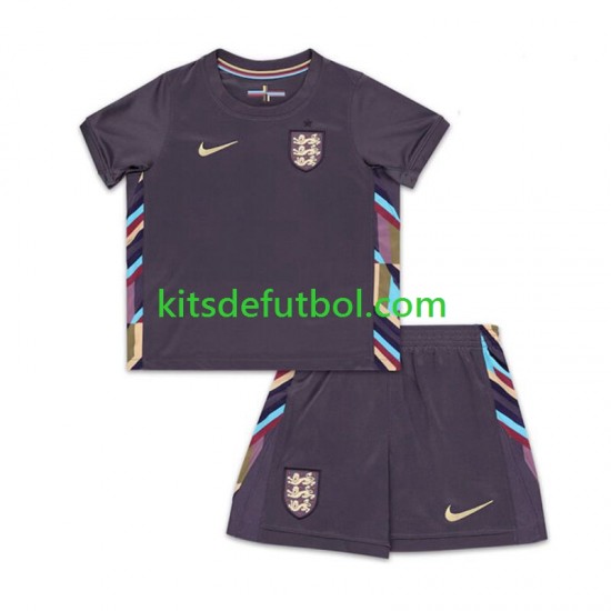Equipación completa Niño Inglaterra Euro 2024 Camiseta de visitante Manga Corta