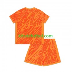Equipación completa Niño Inglaterra Portero Euro 2024 Camiseta Naranja de local Manga Corta