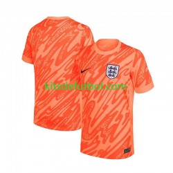 Inglaterra Portero Euro 2024 Hombre Camiseta Naranja de local Manga Corta