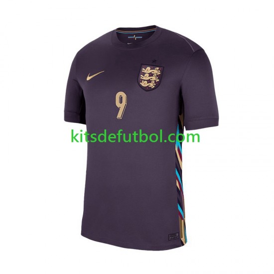Inglaterra Harry Kane 9 Euro 2024 Hombre Camiseta de visitante Manga Corta
