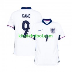 Inglaterra Harry Kane 9 Euro 2024 Hombre Camiseta Blanco de local Manga Corta