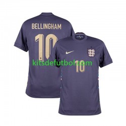 Inglaterra Jude Bellingham 10 Euro 2024 Hombre Camiseta de visitante Manga Corta