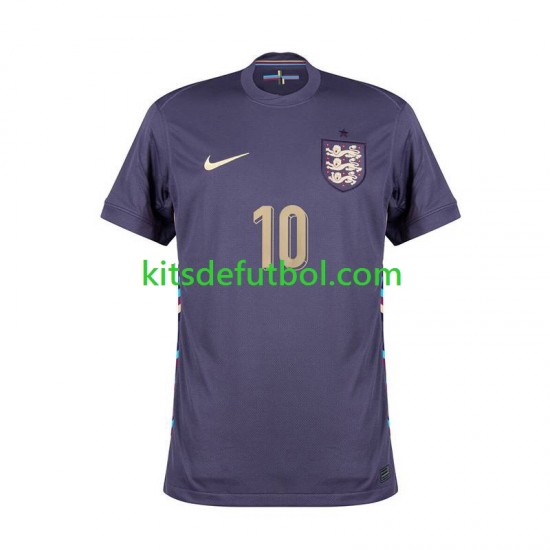 Inglaterra Jude Bellingham 10 Euro 2024 Hombre Camiseta de visitante Manga Corta