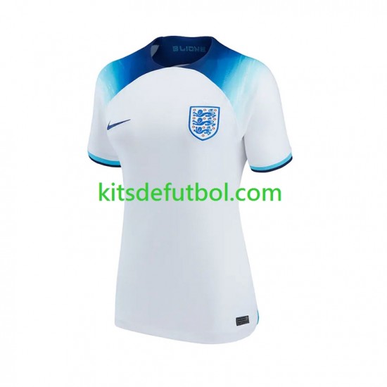 Inglaterra World Cup 2022 Mujer Camiseta de local Manga Corta Inglaterra World Cup 2022 Mujer Camiseta de local Manga Corta
