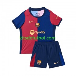 Equipación completa Niño FC Barcelona Camiseta de local 2024-2025 Manga Corta