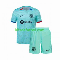 Equipación completa Niño FC Barcelona Camiseta alternativa 2023-2024 Manga Corta