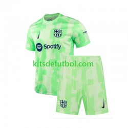 Equipación completa Niño FC Barcelona Camiseta alternativa 2024-2025 Manga Corta