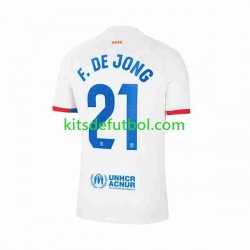 FC Barcelona Frenkie de Jong 21 Hombre Camiseta de visitante 2023-2024 Manga Corta
