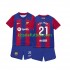 Equipación completa Niño FC Barcelona Frenkie de Jong 21 Camiseta de local 2023-2024 Manga Corta