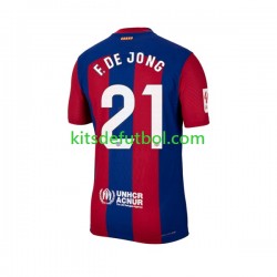 FC Barcelona Frenkie de Jong 21 Hombre Camiseta de local 2023-2024 Manga Corta