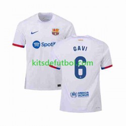 FC Barcelona GAVI 6 Hombre Camiseta de visitante 2023-2024 Manga Corta