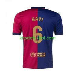 FC Barcelona GAVI 6 Hombre Camiseta de local 2024-2025 Manga Corta