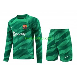 Equipación completa Niño FC Barcelona Portero Camiseta de local 2023-2024 Manga Larga