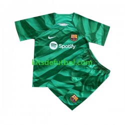 Equipación completa Niño FC Barcelona Portero Camiseta de local 2023-2024 Manga Corta