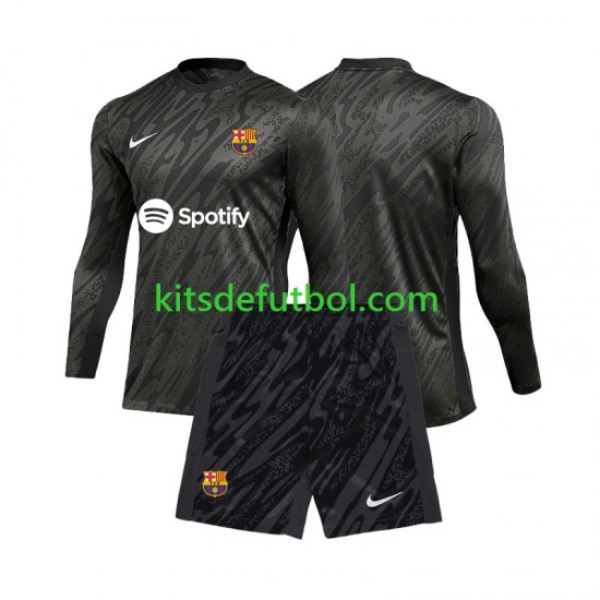 Equipación completa Niño FC Barcelona Portero Camiseta alternativa 2024-2025 Manga Larga