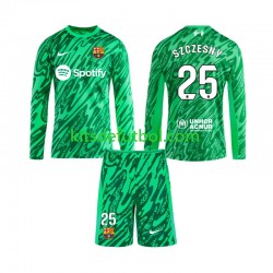 Equipación completa Niño FC Barcelona Portero Wojciech Szczesny 25 Camiseta de local 2024-2025 Manga Larga