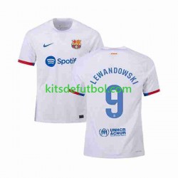 FC Barcelona LEWANDOWSKI 9 Hombre Camiseta de visitante 2023-2024 Manga Corta