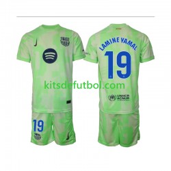 Equipación completa Niño FC Barcelona Lamine Yamal 19 Camiseta alternativa 2024-2025 Manga Corta
