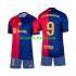Equipación completa Niño FC Barcelona Lewandowski 9 Camiseta de local 2024-2025 Manga Corta