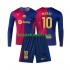 Equipación completa Niño FC Barcelona Lionel Messi 10 Camiseta de local 2024-2025 Manga Larga