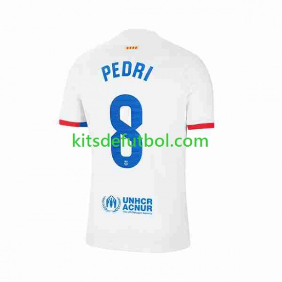 FC Barcelona Pedri 8 Hombre Camiseta de visitante 2023-2024 Manga Corta