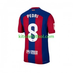 FC Barcelona Pedri 8 Hombre Camiseta de local 2023-2024 Manga Corta