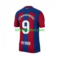 FC Barcelona Robert Lewandowski 9 Hombre Camiseta de local 2023-2024 Manga Corta