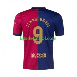 FC Barcelona Robert Lewandowski 9 Hombre Camiseta de local 2024-2025 Manga Corta
