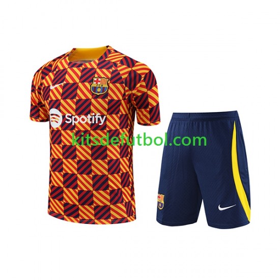 FC Barcelona Camiseta de Entrenamiento y Pantalones Amarillo 2023-2024