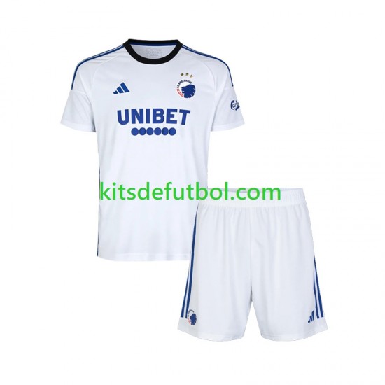 Equipación completa Niño FC Copenhagen Camiseta de local 2023-2024 Manga Corta