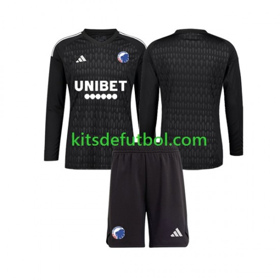 Equipación completa Niño FC Copenhagen Portero Camiseta de visitante 2023-2024 Manga Larga