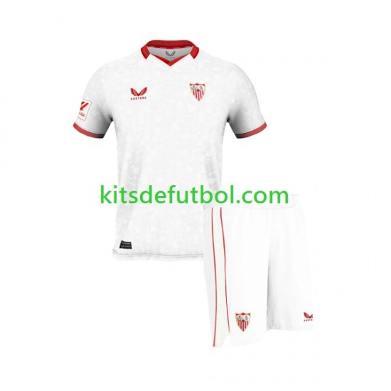 Equipación completa Niño Sevilla FC Camiseta de local 2023-2024 Manga Corta