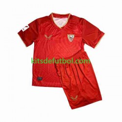 Equipación completa Niño Sevilla FC Sergio Ramos 4 Camiseta de visitante 2023-2024 Manga Corta