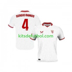 Sevilla FC Sergio Ramos 4 Hombre Camiseta de local 2023-2024 Manga Corta