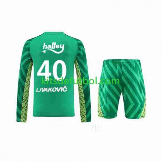 Portero Fenerbahce Livakovic 40 Footbal Kit de local 2023-2024 Manga Larga