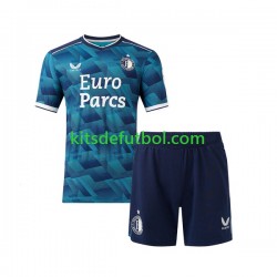 Equipación completa Niño Feyenoord Rotterdam Camiseta de visitante 2023-2024 Manga Corta